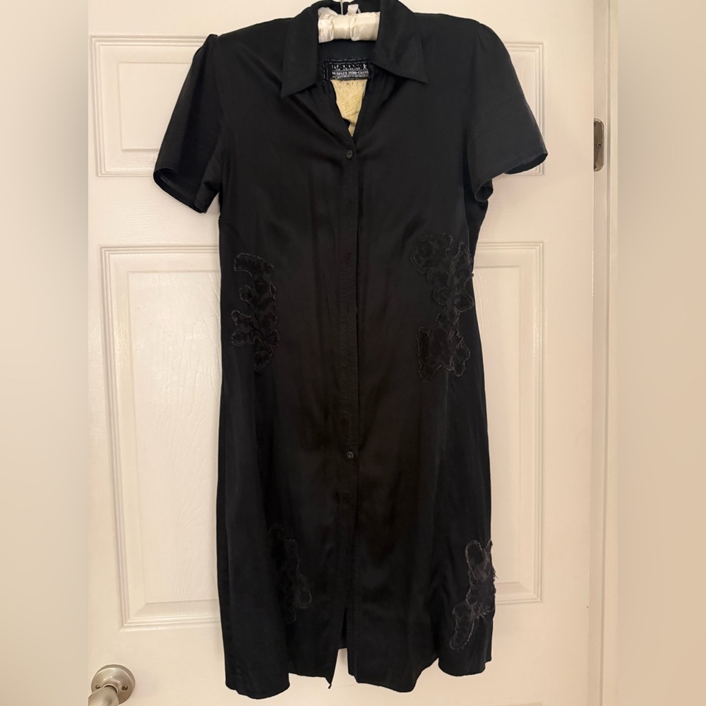 Da-Nang Black Wrap Dress